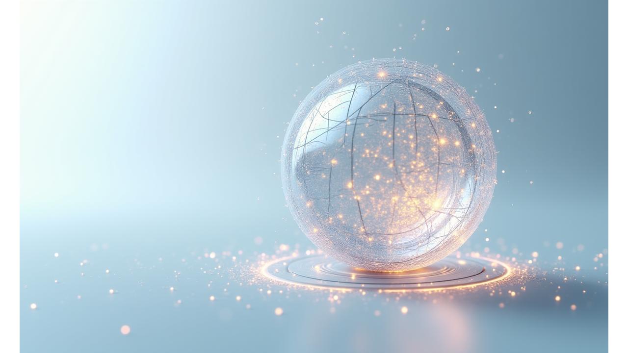 Visuelle Darstellung von Datensicherheit und Privatsphäre, mit stilisierten Schild- und Schloss-Symbolen um Datenflüsse