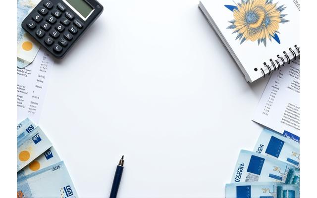Steuertipps, symbolisiert durch Dokumente und einen Taschenrechner.
