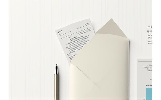 Umschlag und Stift auf einem Schreibtisch, symbolisiert Newsletter Anmeldung.