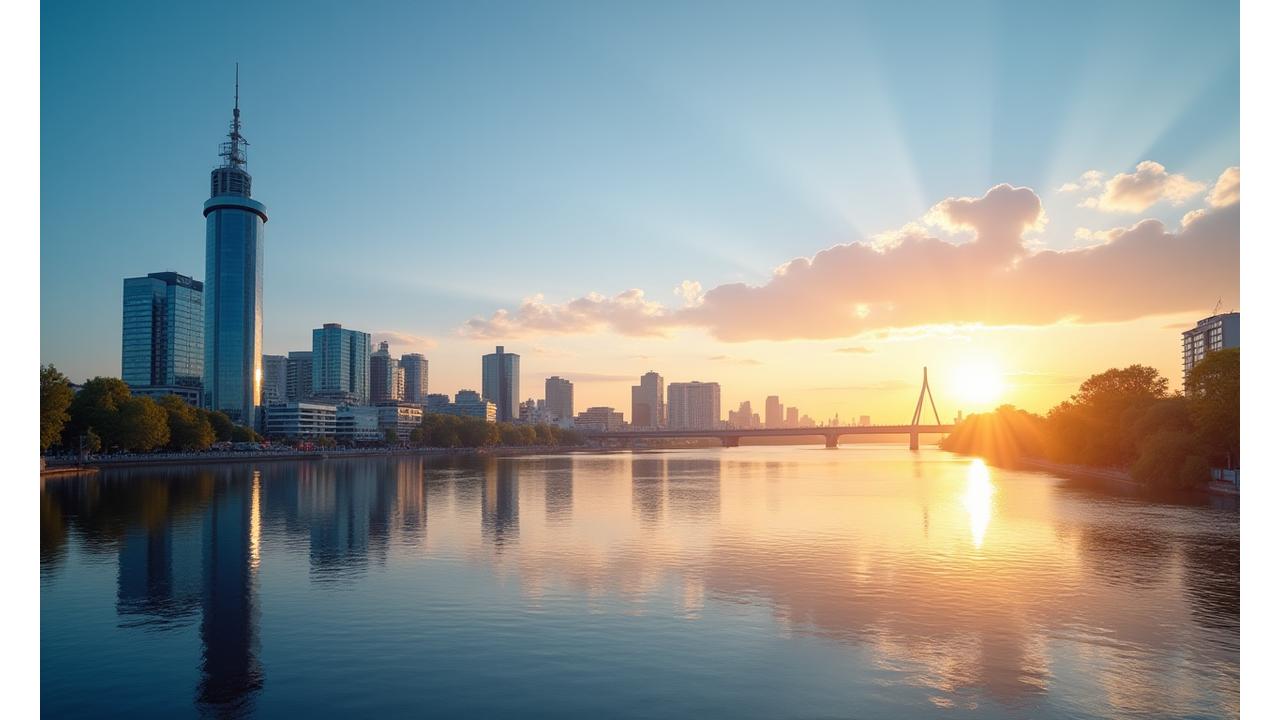 Blick auf die Düsseldorfer Skyline mit dem Rhein, symbolisiert Wachstum und Beständigkeit von KarriereBusinessGemeinschaft.